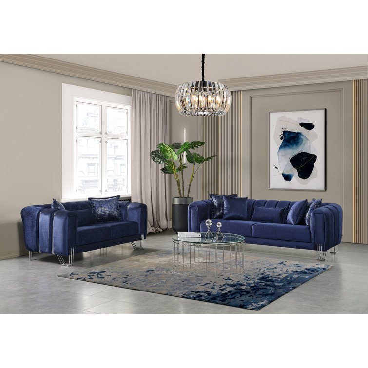 Red Barrel Studio® 2 Piece Velvet Living Room Set Wayfair
